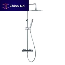 Wall-mounted shower set 265402RK250contemporarywith hand showerthermostatic