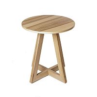Contemporary side table HANDY Hwood veneerplywoodash base