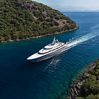 Charter mega-yacht Axiomaraised pilothouse6-cabinsteel