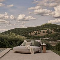 Contemporary daybed ELIOfabricteakTricord®
