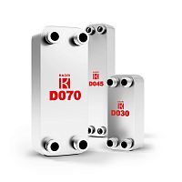 Double-wall plate heat exchanger D Seriesbrazed plateliquid/liquidgas/liquid