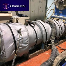 Removable insulation blanket exhaustenginefor pipe