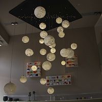 Pendant lamp LUNESblown glasscontemporarycorded
