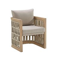 Contemporary dining chair RIVAoutdoorfabricteak