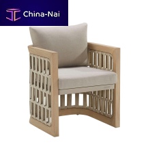 Contemporary dining chair RIVAoutdoorfabricteak