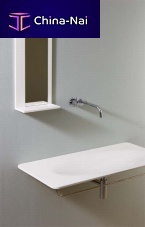 Wall-mounted bathroom mirror MOMENTScontemporaryrectangularCorian®