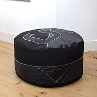 Contemporary pouf SolofabricPVCnylon