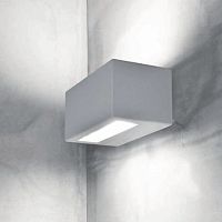 Contemporary wall light MINIVIRTUSoutdoorfrosted glassaluminum