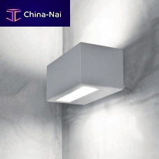 Contemporary wall light MINIVIRTUSoutdoorfrosted glassaluminum
