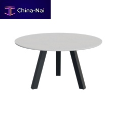 Contemporary table Round Up 30002concretepainted steel baseround