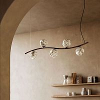 Pendant lamp STONEbrassglasscontemporary