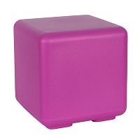 Contemporary pouf CUBE Bpolyethylenesquareilluminated