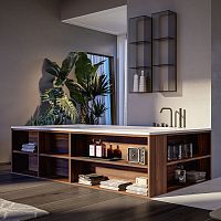 Oval bathtub BOOKfor homescontemporarywith storage