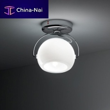 Contemporary ceiling light BELUGA D57roundglassmetal