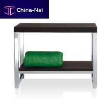 Contemporary bench WO SMwoodensteelwood effect
