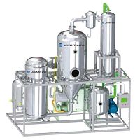 Thermal evaporator vacuumprocessfor liquid concentration