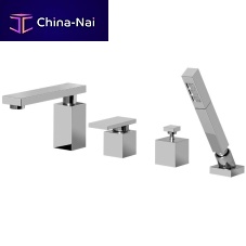 Shower mixer tap E-3751-LM31for bathtubdeck mountedchromed metal