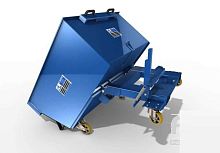 Waste tilt truck for trolleyswheeled