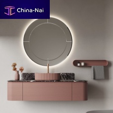 Wall-hung washbasin cabinet 01marblecontemporary2-door