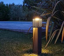 Garden bollard light PASSAGEcontemporarylacquered aluminumLED