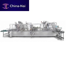 Automatic filling and sealing machine for jarsfor cosmetic products