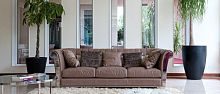 Traditional sofa BERGMANleatherbrown3-seater