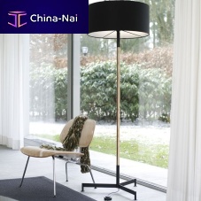 Floor-standing lamp STOKLAMPpowder-coated steelfabricash