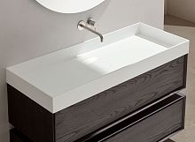 Countertop washbasin SQUAREDceramicwithout holewithout overflow