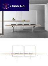 Contemporary bench INCISO PANCAwooden