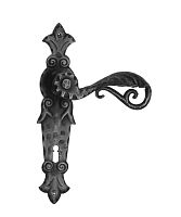 Door handle CORTINAwrought irongoldrustic