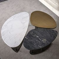 Contemporary coffee table NINFEAashmarbletravertine