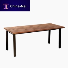 Traditional table CALMAwoodensteel baserectangular