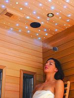 Contemporary ceiling light plasticLEDfor sauna