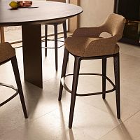 Contemporary bar chair SOPHIE LITEindoorfabricleather