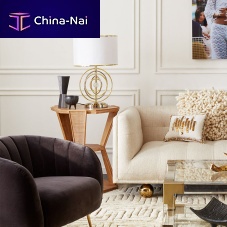 Table lamp ELECTRUM KINETICnickelpolished brassquartz crystal