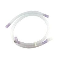 Disposable breathing circuit heated