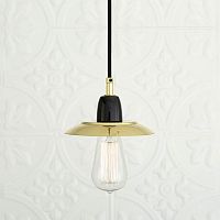 Pendant lamp DOON polished brassglassceramic