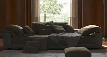 Corner sofa YOU AND MEcontemporaryleatherbrown