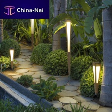 Floor-mounted garden torch TECKAteak