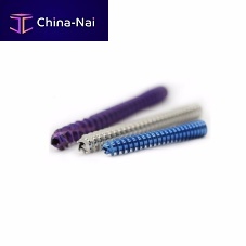 Metacarpal joint compression bone screw cannulatedheadlessmetallic