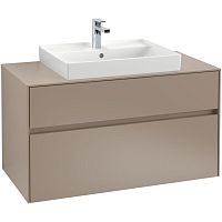 Single under sink cabinet COLLARO : C019L0wall-hungwoodencontemporary