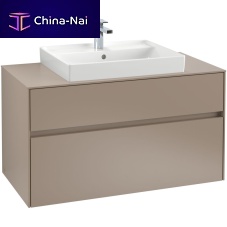 Single under sink cabinet COLLARO : C019L0wall-hungwoodencontemporary