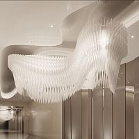 Contemporary chandelier ARIA INFINITApolycarbonatecommercial1 tier