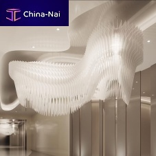 Contemporary chandelier ARIA INFINITApolycarbonatecommercial1 tier