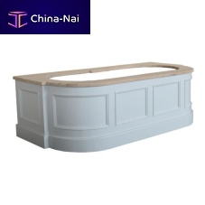 Oval bathtub surround HOLT12D-shapewooden