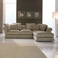 Modular sofa BELLAGIOtraditionalfabricbrown