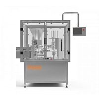 Rotary filler capper labeler TYPHOONautomaticPLC-controlledfor powders