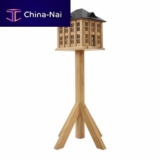 Teak birdhouse Villawith post