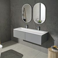 Double washbasin cabinet SAGITTA PLUS + GAIA 2ALwall-hungMDFCorian®