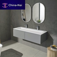 Double washbasin cabinet SAGITTA PLUS + GAIA 2ALwall-hungMDFCorian®